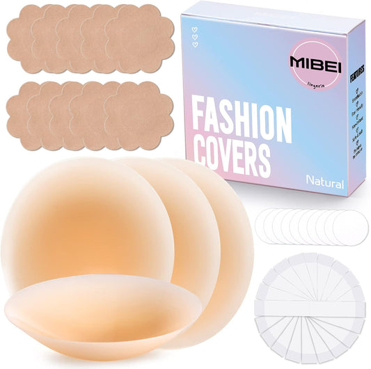 32pcs Nipple Cover: Natural, Comfortable, Reusable & Invisible Breast Lift
