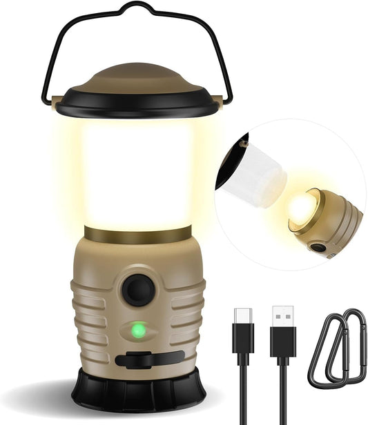 Rechargeable LED Camping Lantern – 4000mAh Battery for Hiking, Fishing & Emergency Lighting