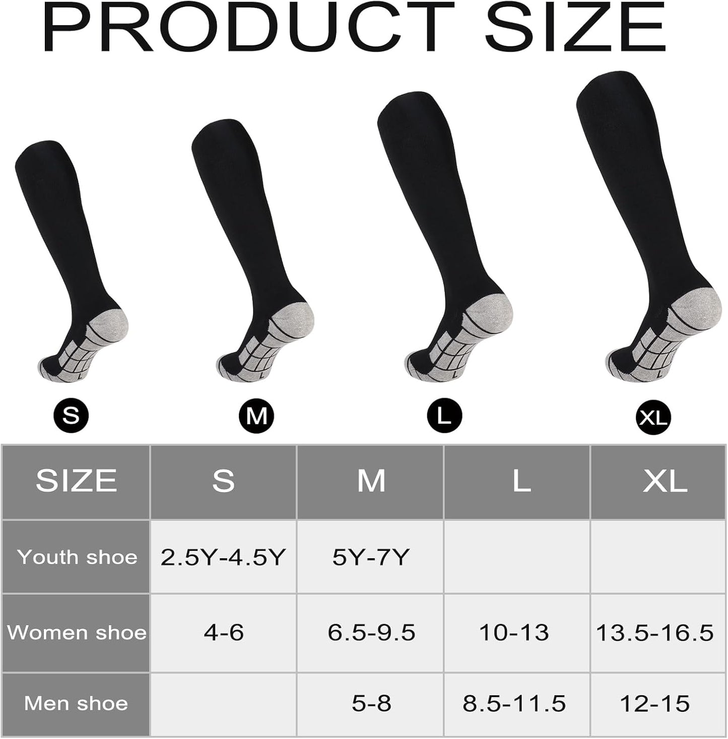 Premium Size S Royal Blue Youth Sports Socks - Royal Blue, Cushioned, Knee High - Ideal for Soccer & More