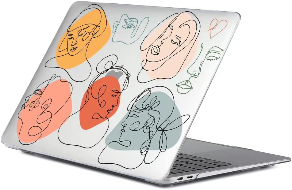 Artistic Faces M1 MacBook Pro 13" w/ Touch Bar Hard Shell Case & Keyboard Cover