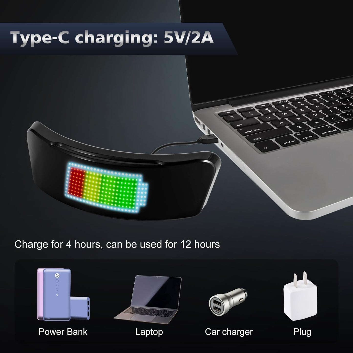 Smart LED Helmet Tail Light: Brake-Sensing, USB Rechargeable, Adjustable Sensitivity