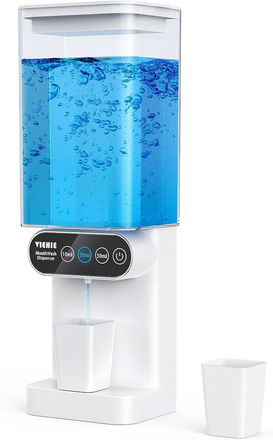 Enhance Your Oral Hygiene with an Automatic Mouthwash Dispenser, 24.6 fl oz Capacity