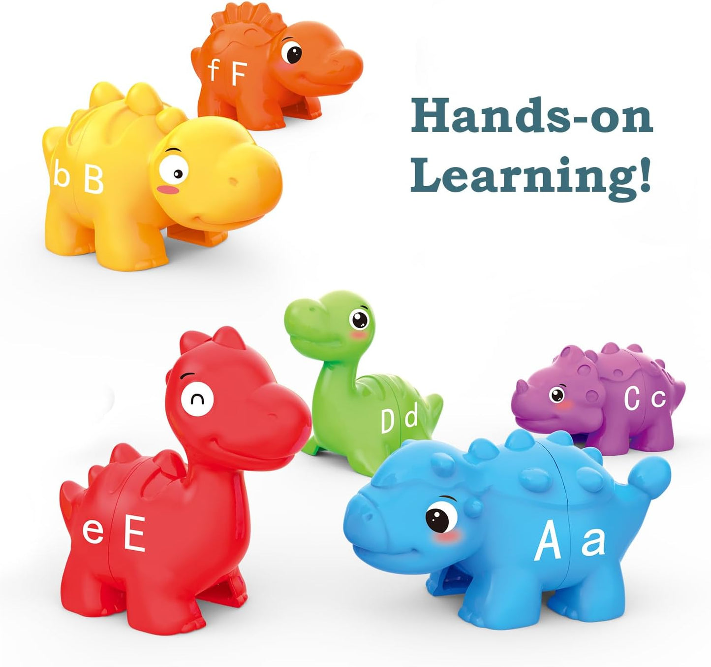 ABC Dinosaur Alphabet Match Game - Educational Toys for Toddlers 2-5 Years