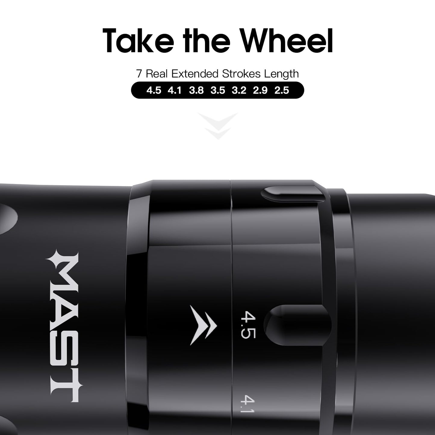 Mast Flip4 Pro Wireless Tattoo Machine Kit - 7 Adjustable Strokes & 2000mAh Battery