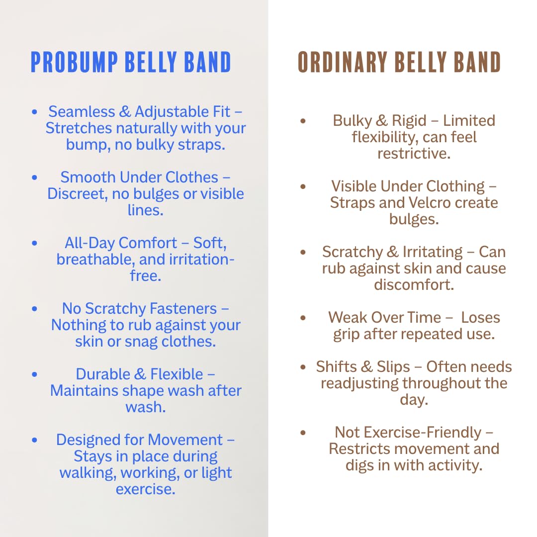 Maternity Support Belly Band for Pregnancy and Postpartum Recovery - Beige, Small