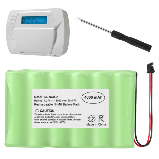 DSC IMPASSA 9057 Replacement Battery for ADT SCW9055 SCW9057 Alarm Systems 7.2V 28.8Wh