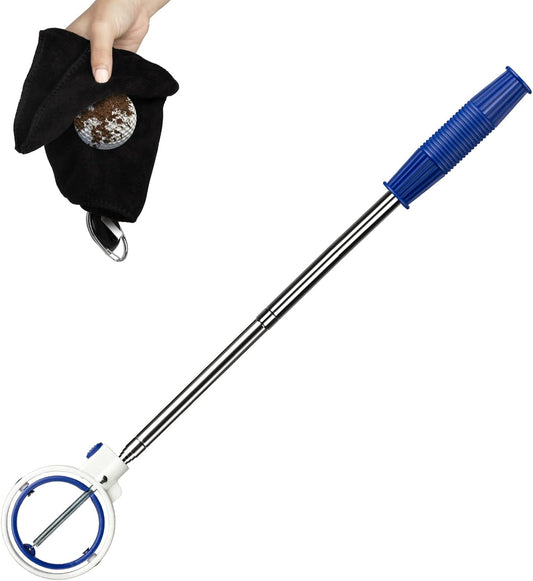 Golf Ball Retriever Tool Telescopic 9ft - Ideal for Water Recovery & Gift