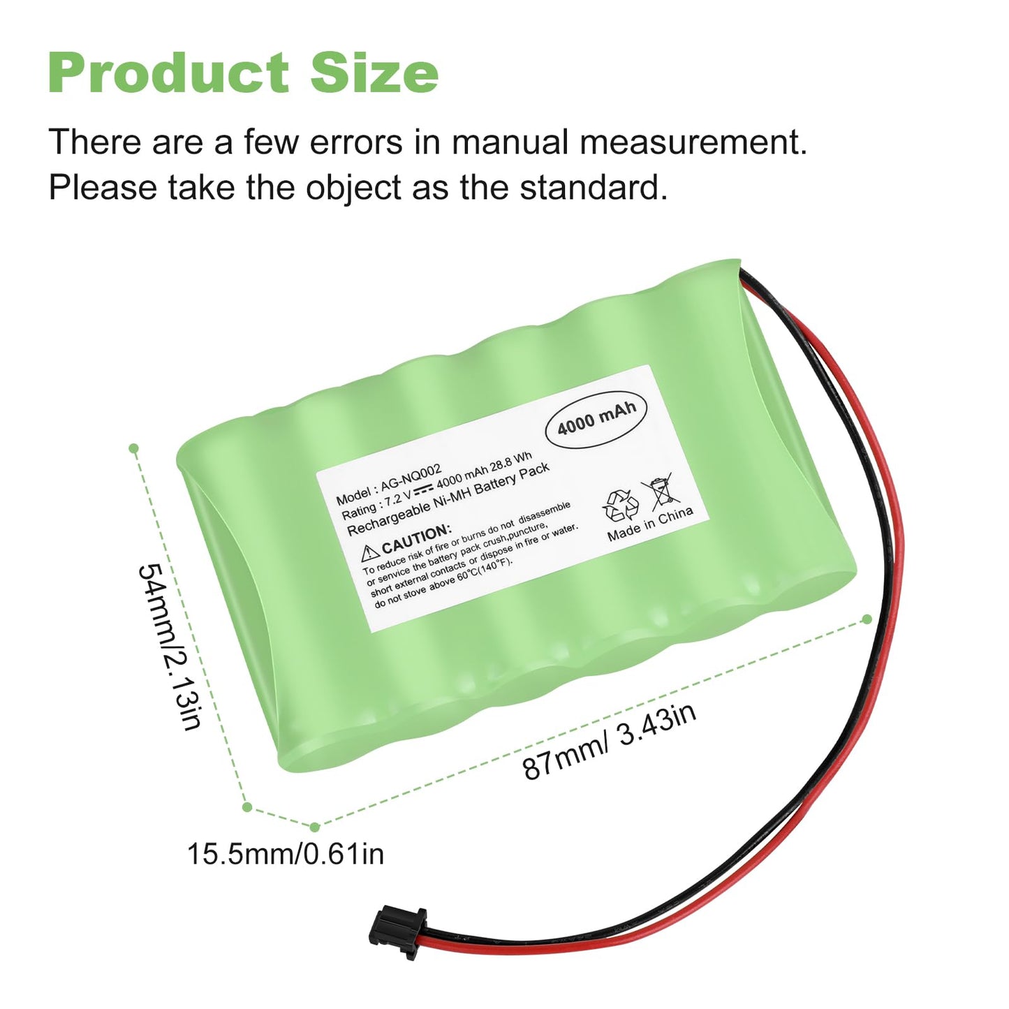 DSC IMPASSA 9057 Replacement Battery for ADT SCW9055 SCW9057 Alarm Systems 7.2V 28.8Wh