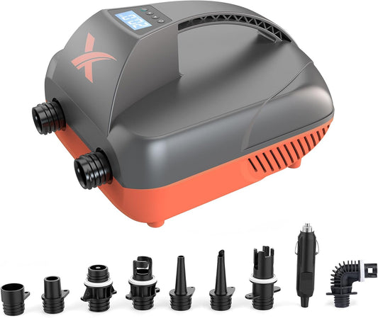 Quick Electric Paddle Board Pump: Fast Inflation up to 20 PSI, Portable SUP Pump with 12V DC Connector