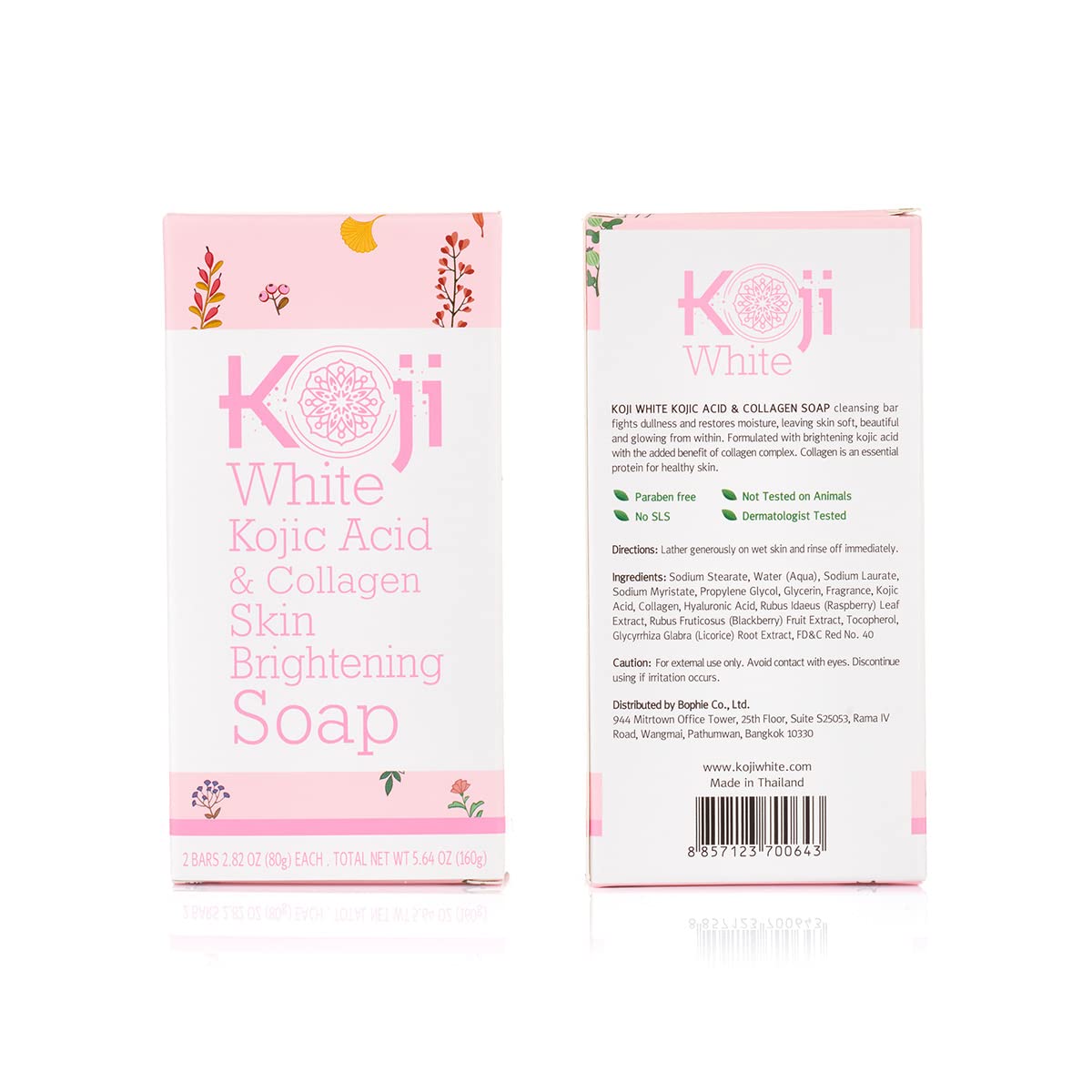 2pk 2.82 oz Kojic Acid & Collagen Skin Brightening Body/Face Bar Soap