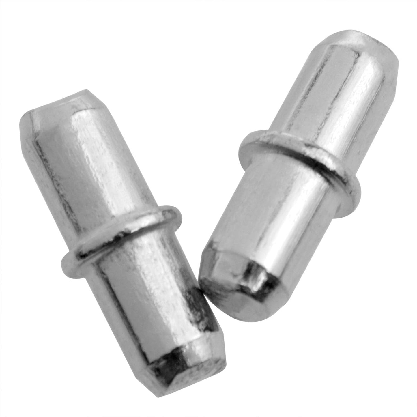 5/16 x 0.2 in (16 x 5 mm) Metal Shelf Support Pins, Adjustable Cabinet and Bookcase Shelf Pegs, Silver Furniture Hardware, 50 Pack