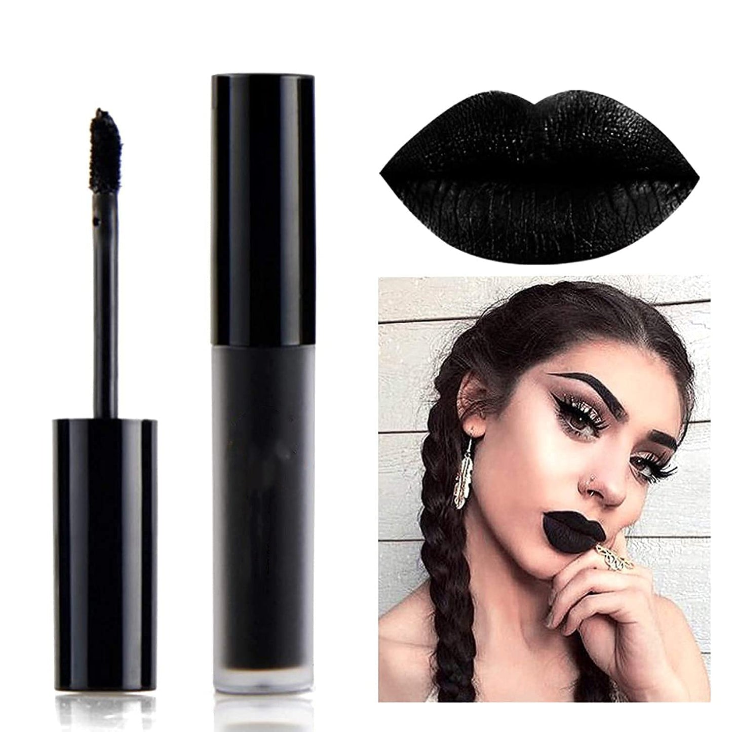 Ultimate Guide to Black Matte Lipstick & Lipliner Set for Halloween - Waterproof, Long Lasting