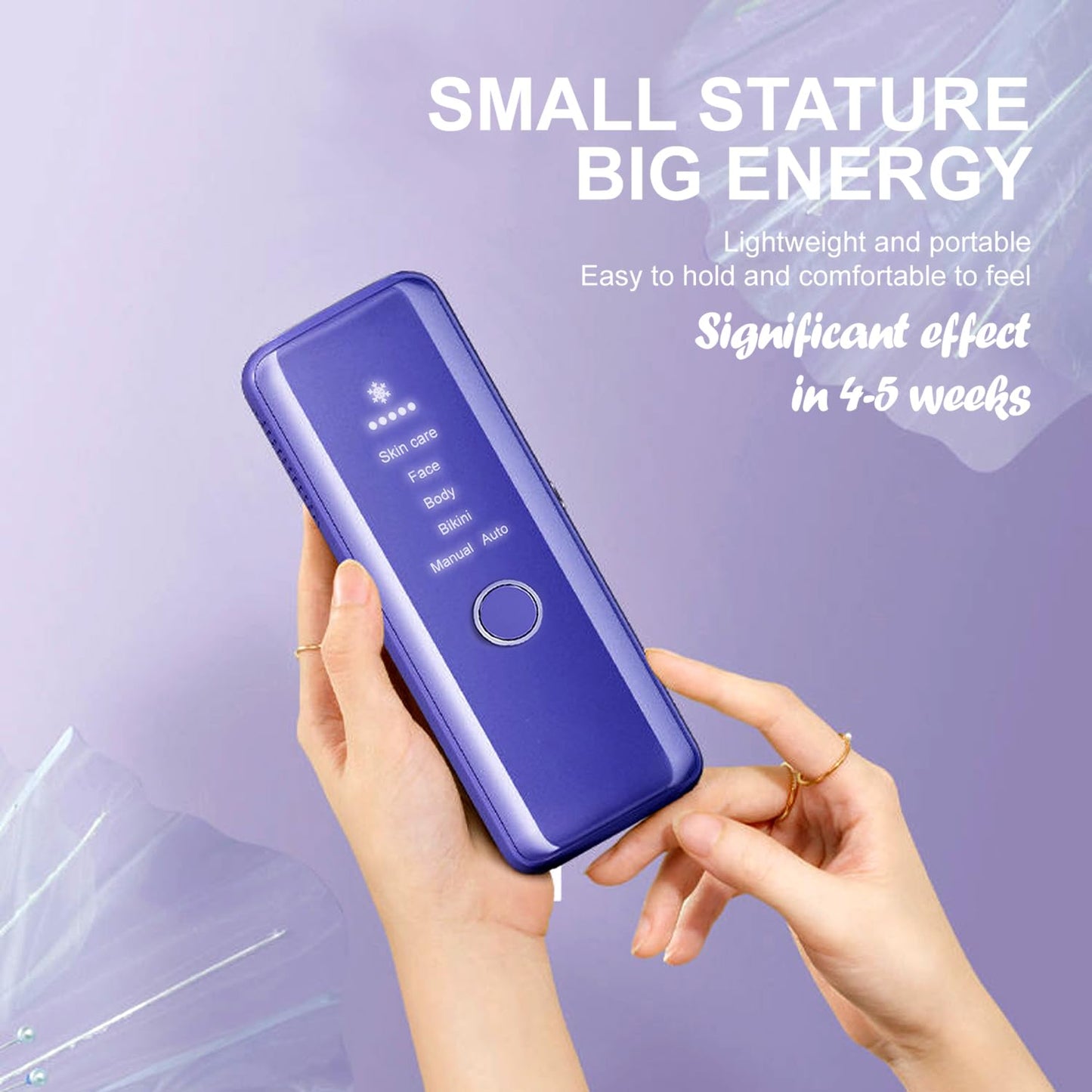 At-Home IPL Hair Removal Device with Ice-Cooling System, Painless Permanent Hair Removal for Men and Women