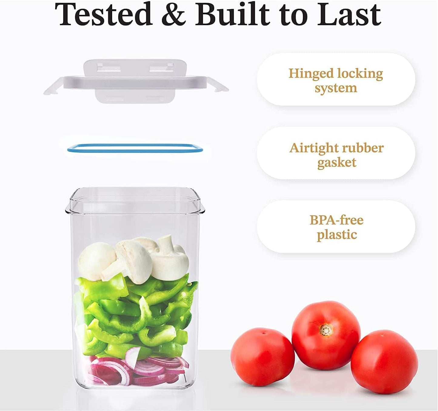 36-Piece BPA-Free Food Storage Set with Airtight Lids & Durable Design
