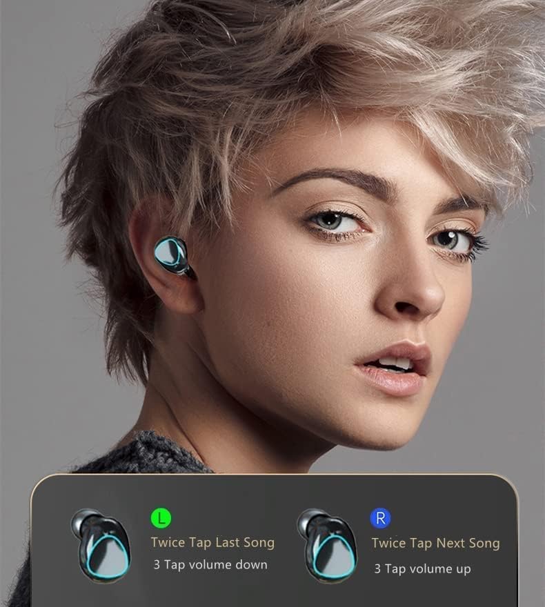 Wireless Earbuds with 122H Playtime, IPX7 Waterproof, Noise Cancellation for Sports