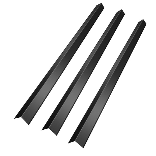 3-Pack Black Aluminum Alloy L-Shaped Wall Corner Guards, 1.6 x 1.6 x 48 in (4.1 x 4.1 x 121.9 cm), 90° Metal Edge Protectors