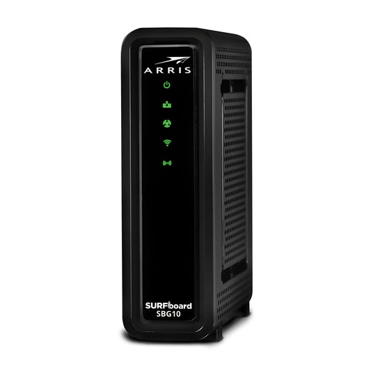 ARRIS SURFboard SBG10 DOCSIS 3.0 Cable Modem and AC1600 Dual Band Wi-Fi Router Combo (Renewed)
