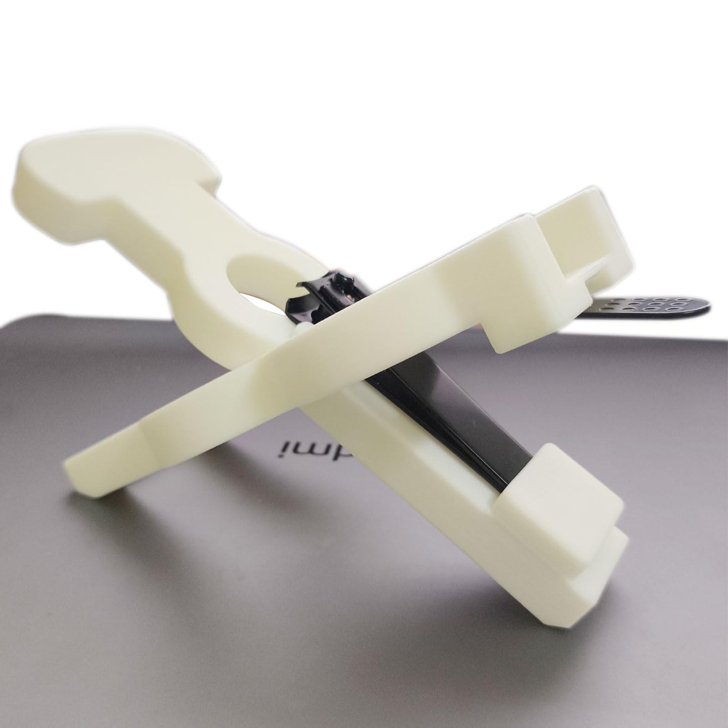 One-Handed Nail Clippers for Stroke Survivors, Elderly, and Limb Differences - White