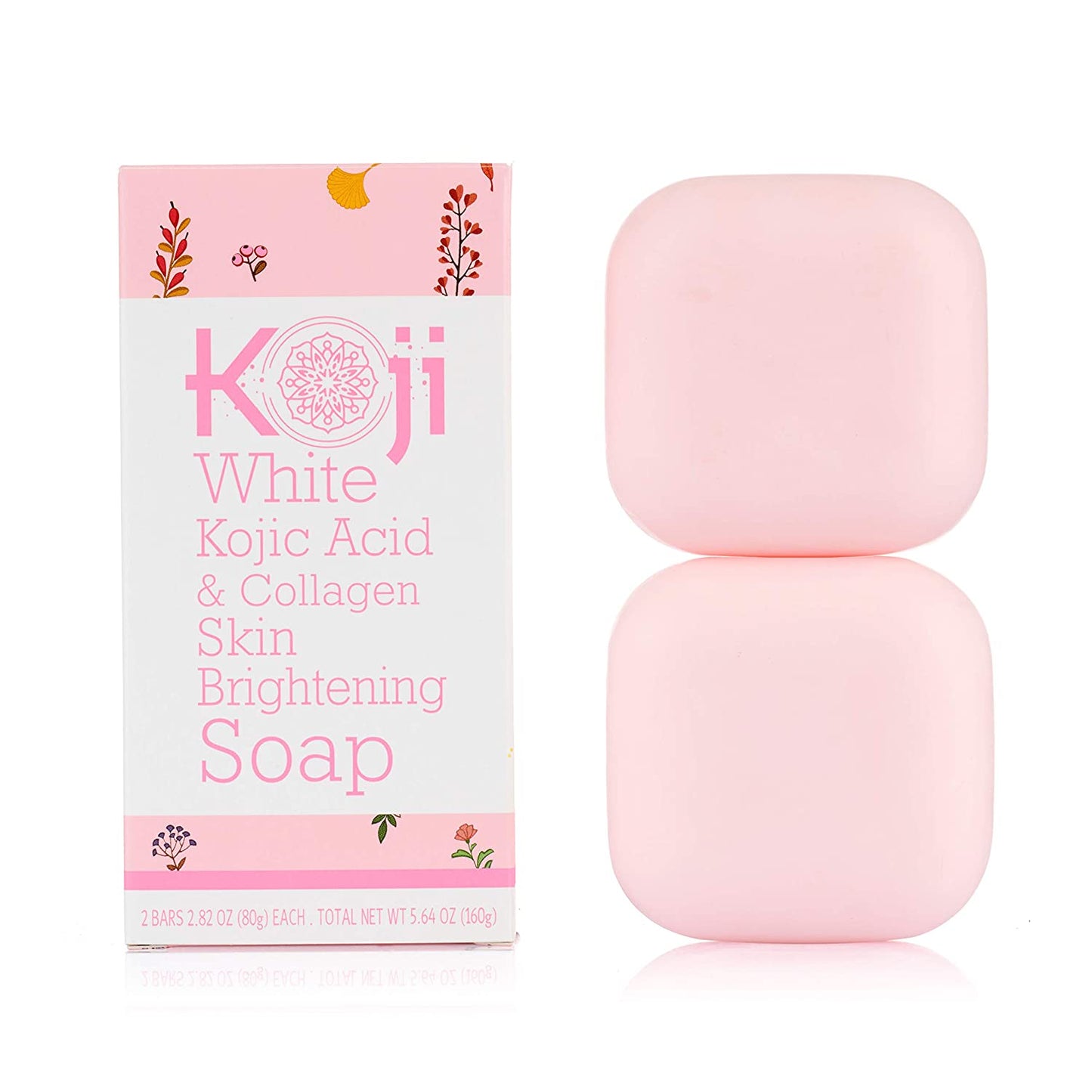 2pk 2.82 oz Kojic Acid & Collagen Skin Brightening Body/Face Bar Soap