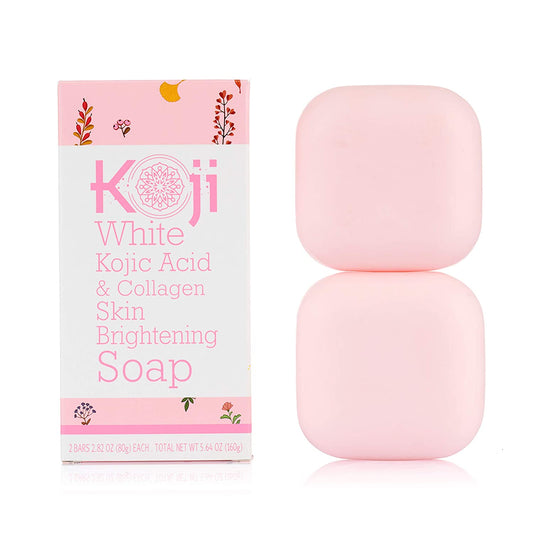 2pk 2.82 oz Kojic Acid & Collagen Skin Brightening Body/Face Bar Soap