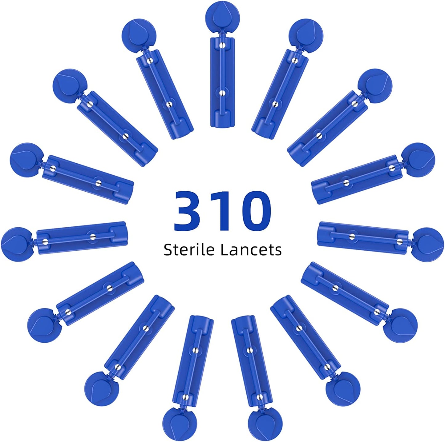 310ct 30 Gauge Twist Top Sterile Lancets for Lancing Devices