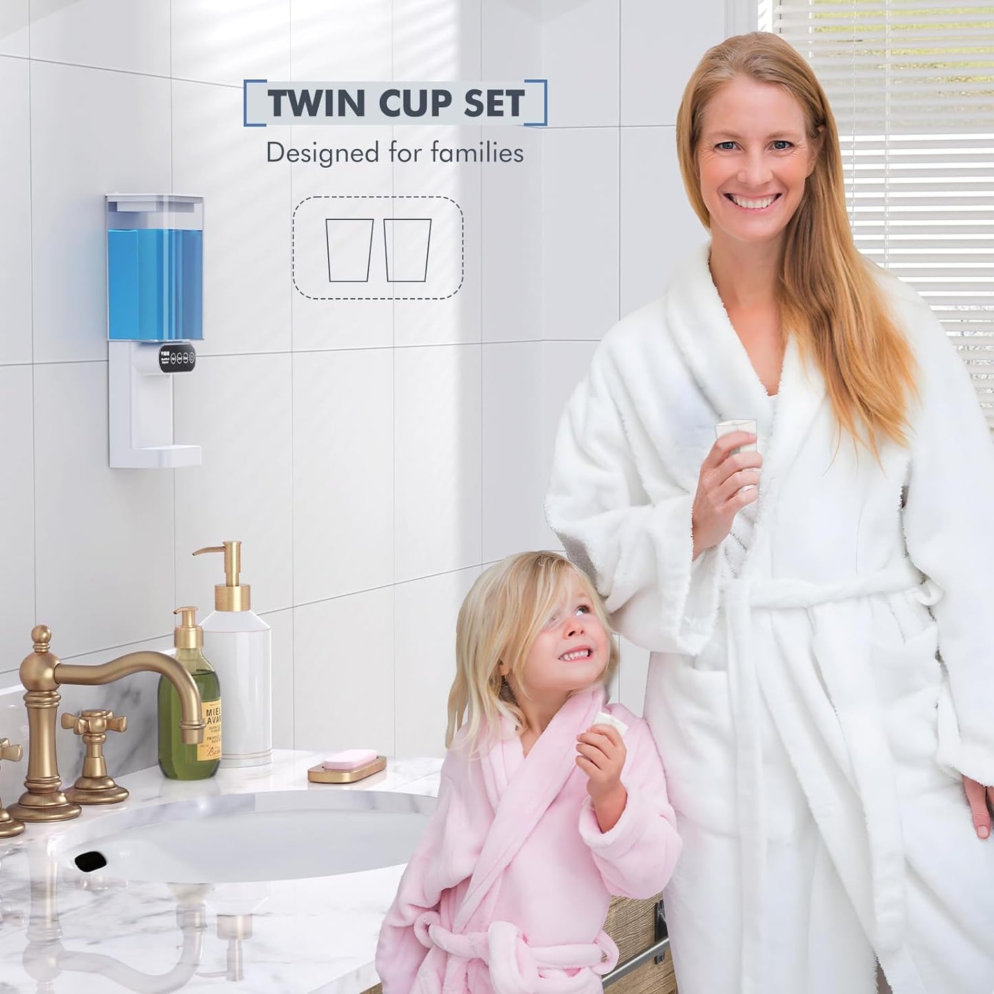 Enhance Your Oral Hygiene with an Automatic Mouthwash Dispenser, 24.6 fl oz Capacity