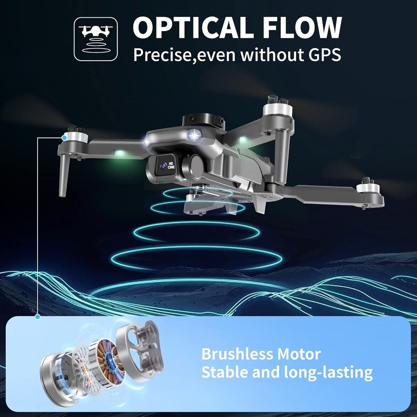 Discover Aerial Photography with Our Foldable Drone: 1080P HD Camera, Dual Batteries, and Enhanced Flight Controls
