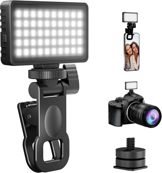 Boost Your Selfie Game with a 50 LED Phone Light for iPhones, Cameras, & More