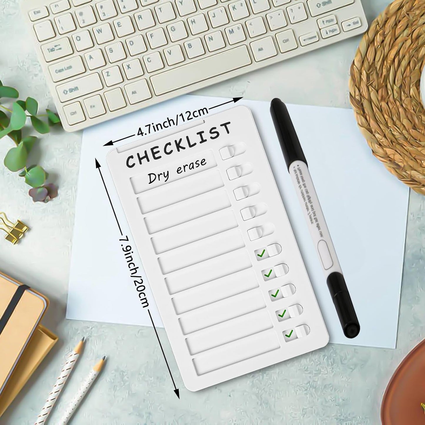 Maximize Daily Tasks: Eco-Friendly Kids Chore Chart with Green Check Mark Feature
