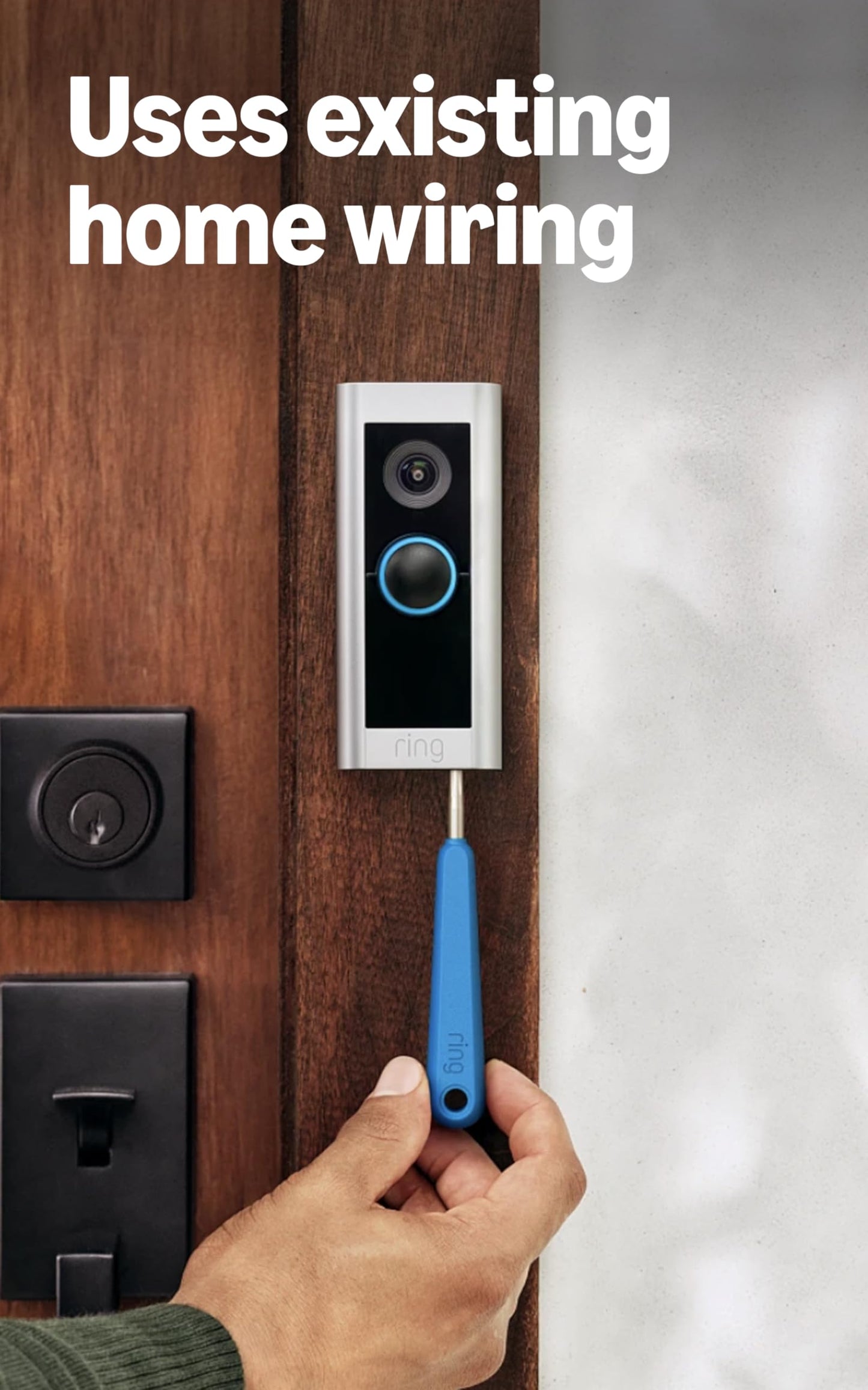 Ring Wired Doorbell Pro (2021 Model) - 1536p HD+ Video Doorbell with 3D Motion Detection
