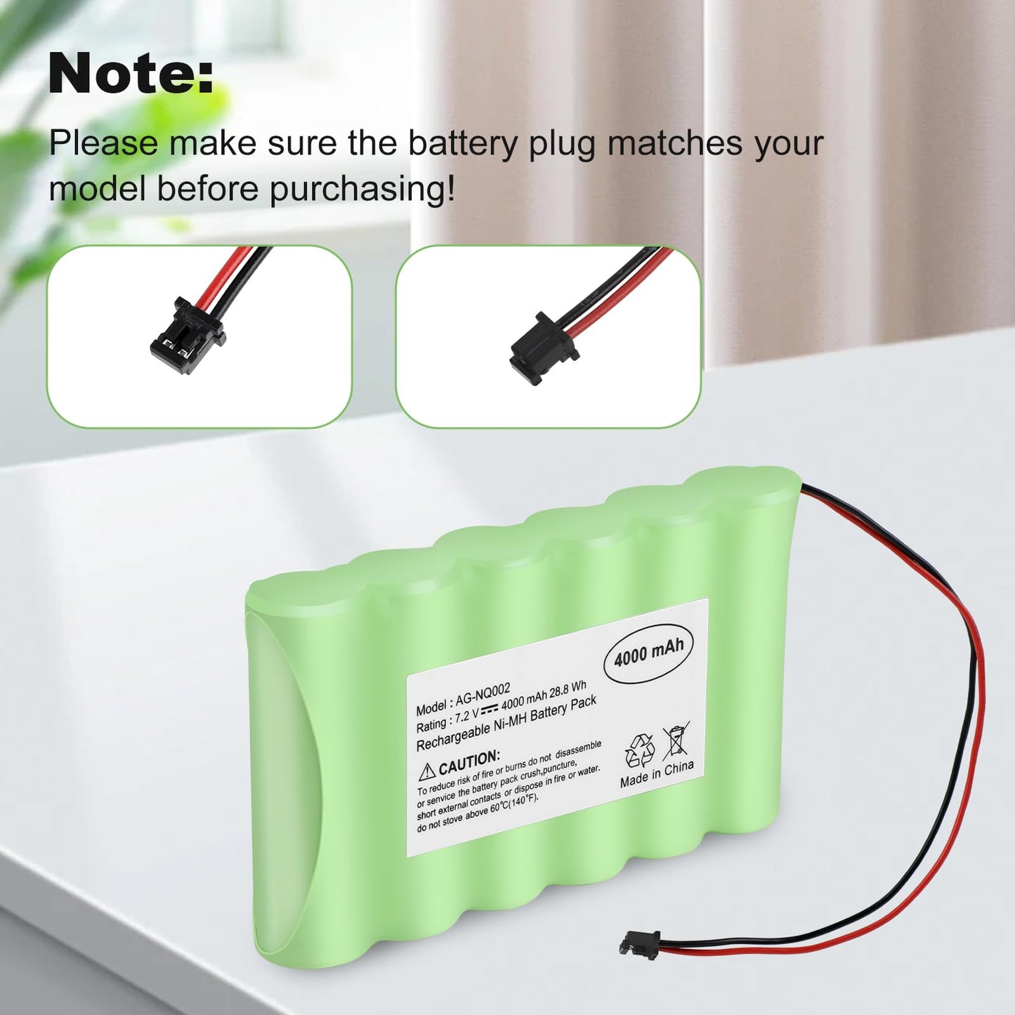 DSC IMPASSA 9057 Replacement Battery for ADT SCW9055 SCW9057 Alarm Systems 7.2V 28.8Wh