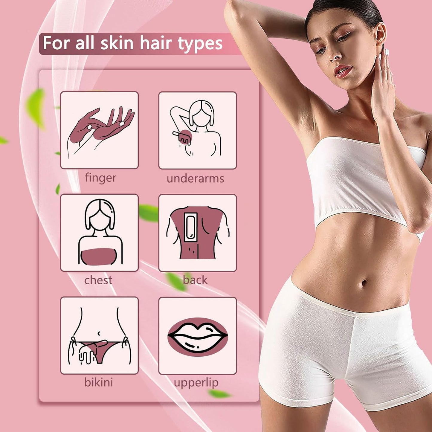 Honey & Lavender Roll On Wax Kit for Body Hair Removal, No Applicator