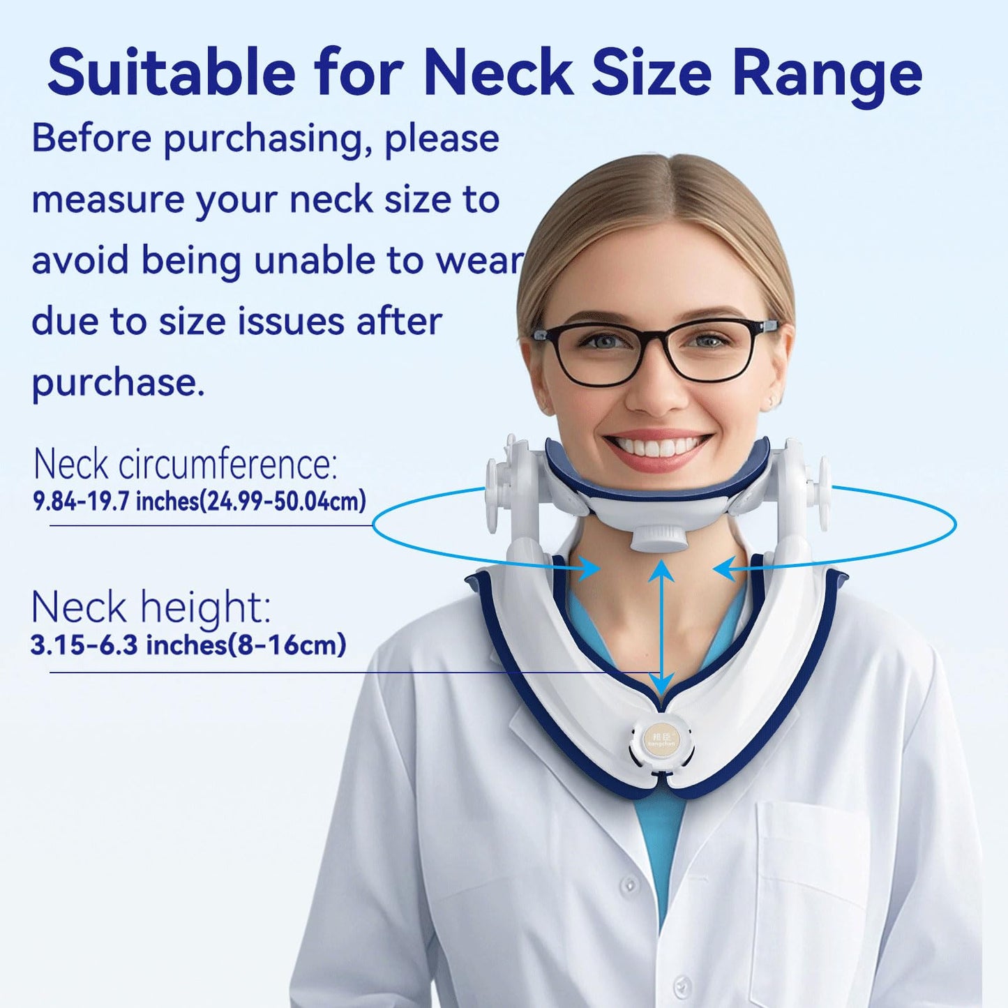 Adjustable Cervical Traction Device and Neck Stretcher for Pain Relief