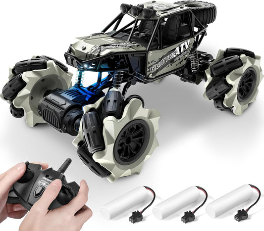 Remote Control Monster Truck Toy – 4WD, 360° Stunts, Rechargeable, 1/20 Scale