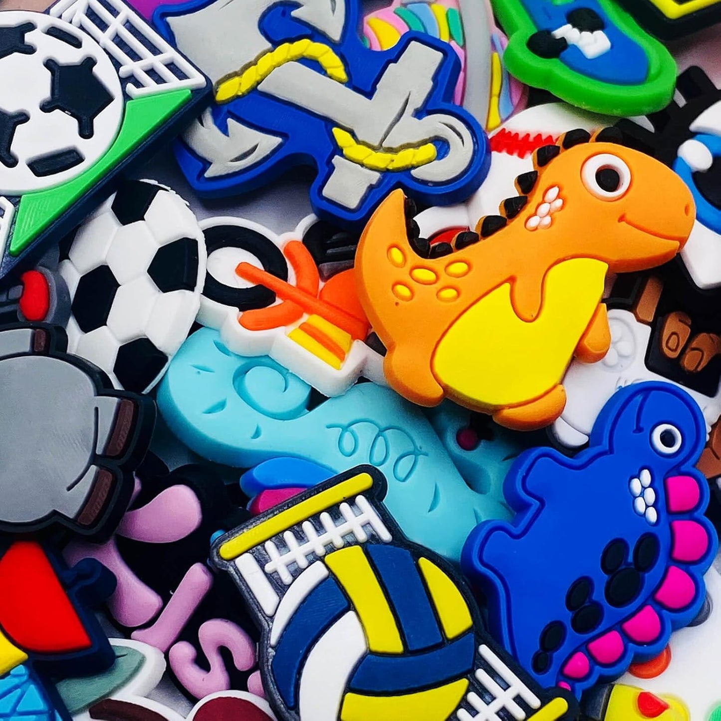 Cool Croc Charms for Kids - 50 Cartoon and Anime-Style Shoe Decoration Charms