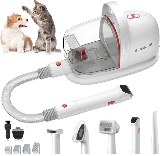 Maximize Home Pet Grooming Efficiency with Our 1.8L Low-Noise Dog Hair Vacuum Kit