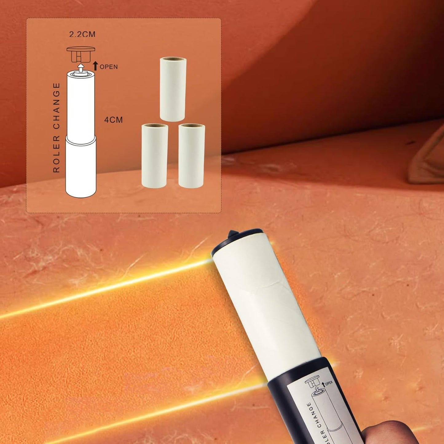 3-in-1 Clothes Steamer with Lint Roller and LCD Display for Home & Travel Use
