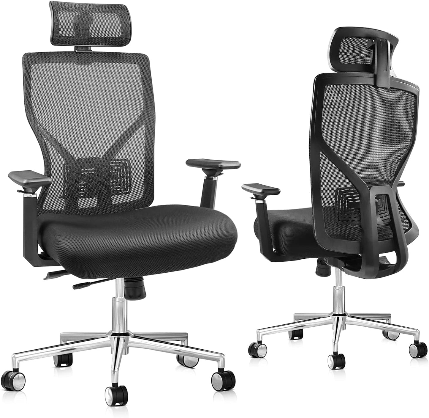 Ergonomic Mesh Office Chair with Adjustable Features for Home and Office - Maximize Comfort and Support