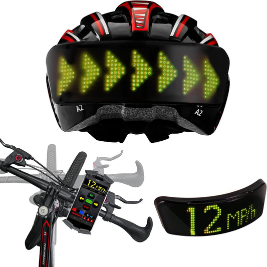 Smart LED Helmet Tail Light: Brake-Sensing, USB Rechargeable, Adjustable Sensitivity