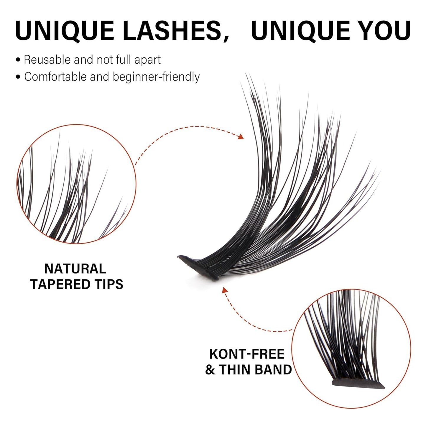 Achieve Salon-Quality DIY Lash Extensions at Home: Lash Cluster 240pcs, C Curl, 8-16mm
