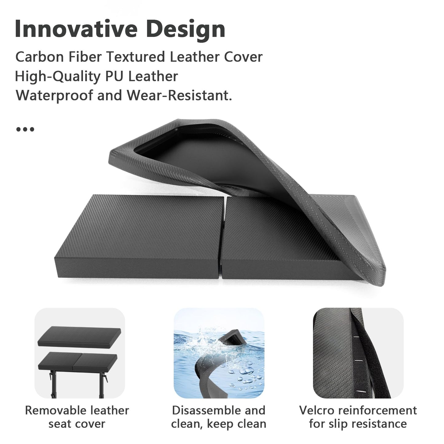 XL Tattoo Armrest Stand, Oversized 27.5 x 12.6 in Pad, 180° Rotating Panel, Height Adjustable 26-38 in, Detachable PU Leather Cover, Studio Use