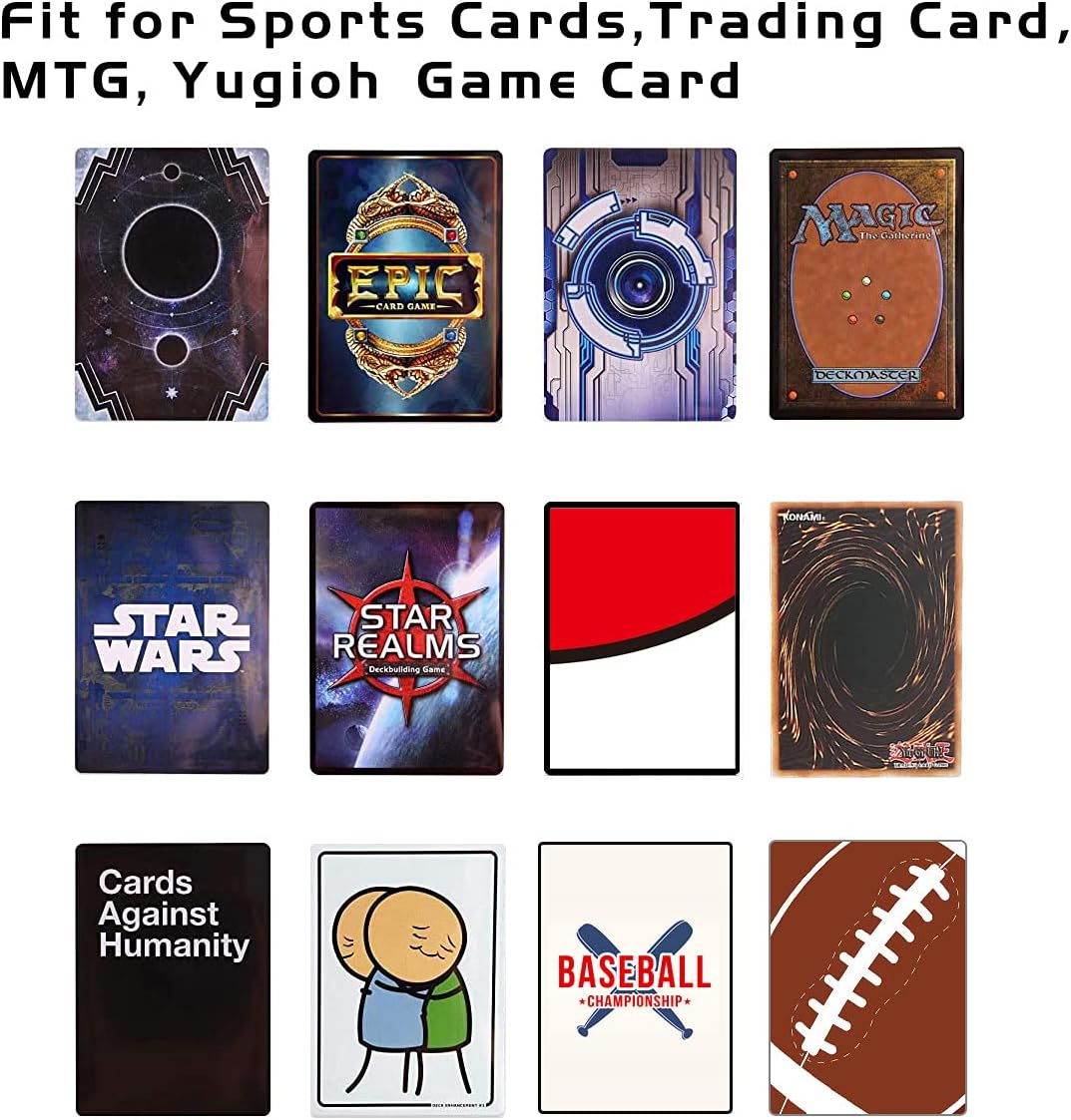 Premium Card Sleeves for Trading and Sports Cards - Fits MTG, Yugioh & More - 72 x 92 mm, 200 Pack