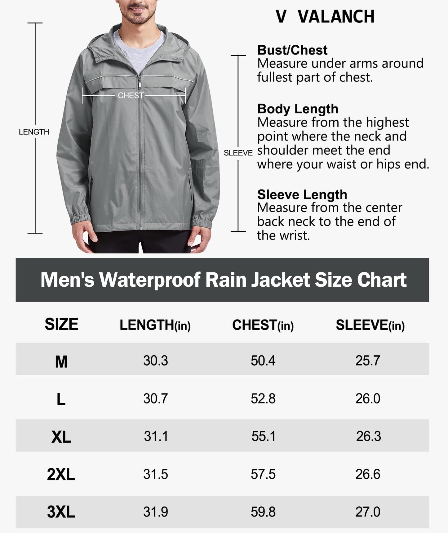 XL Gray Men's Rain Jacket - Waterproof & Windproof Outdoor Gear for Active Lifestyles