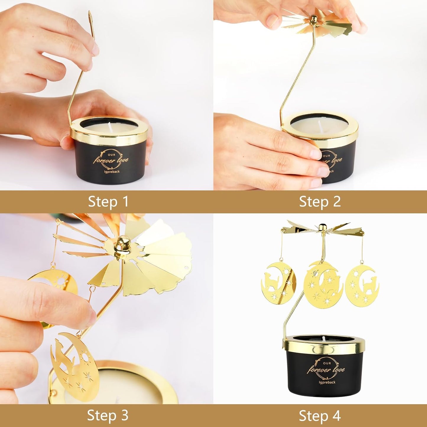 Unique Rotatable Scented Candle Gift Set for Special Occasions