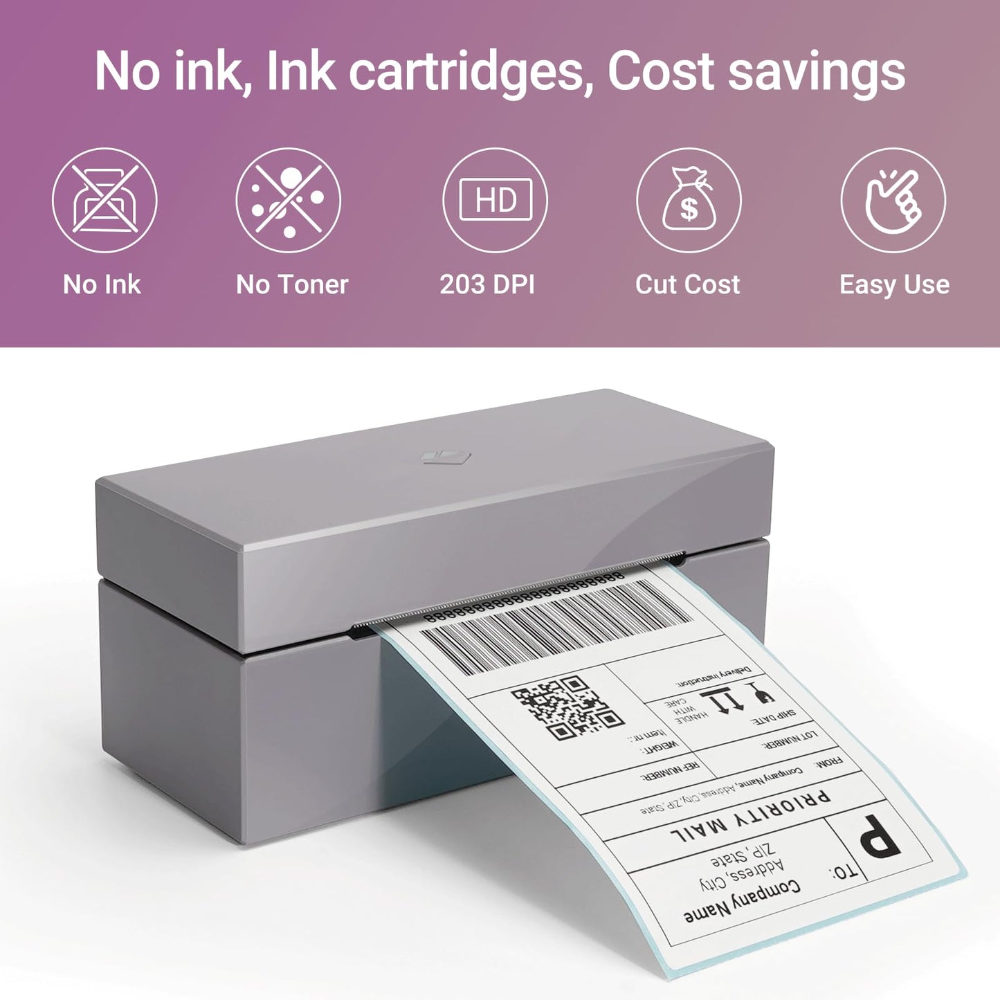 High Speed 4x6 Thermal Shipping Label Printer - Z1 USB Commercial Label Maker