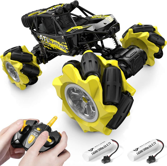 Discover the Thrilling 1/20 Metal RC Monster Truck - Perfect Toy for Kids, 360° Spins, LED Lights, Durable Zinc Frame