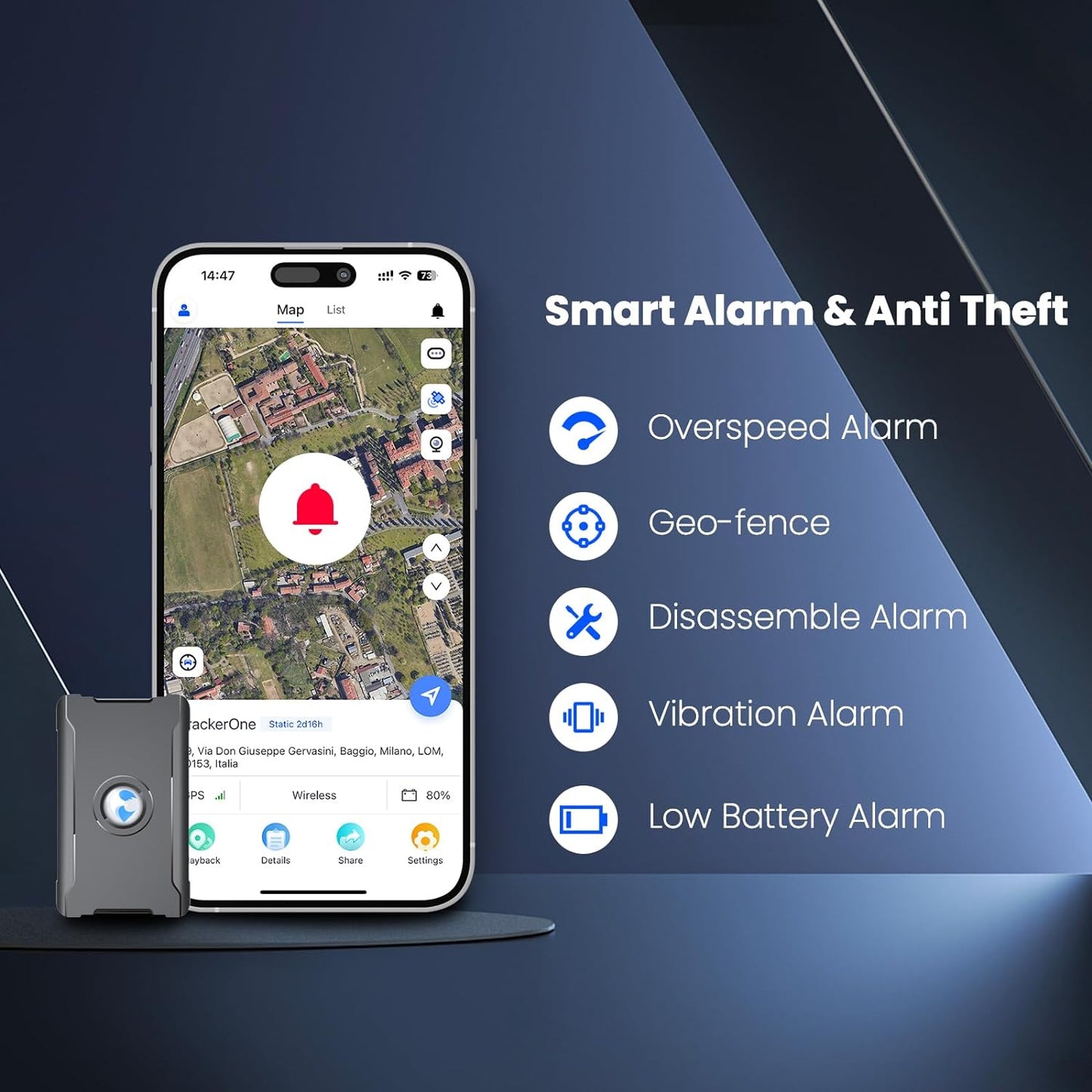 4G GPS Tracker for Vehicles: Real-Time Tracking, Strong Magnet, Long Battery Life – Up to 300 Days