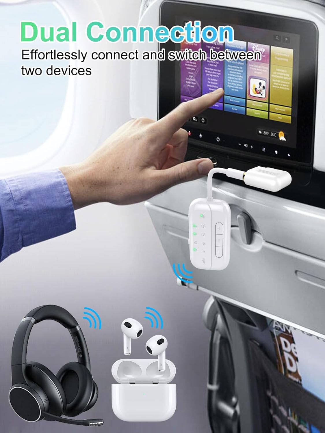 Discover Seamless Audio Streaming with Bluetooth V5.4 Transmitter Receiver for TV, PC, Gym & More