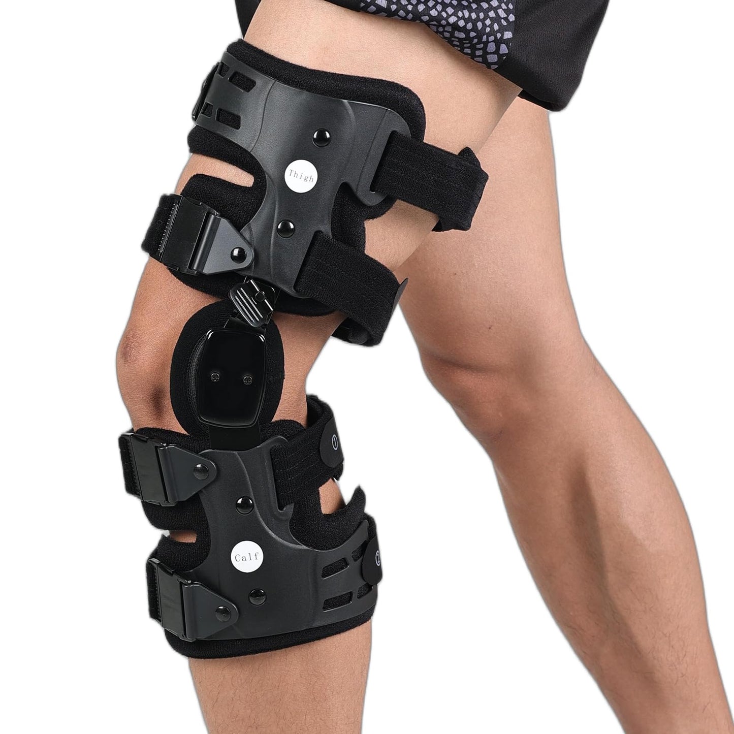 Left Unloader Knee Brace for Arthritis Pain Relief, Adjustable OA Knee Support, Medial/Lateral Stability, Bone-on-Bone Correction