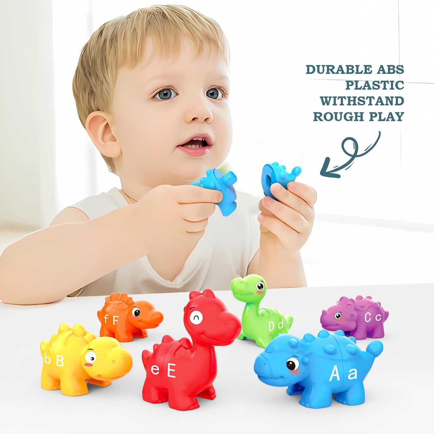 ABC Dinosaur Alphabet Match Game - Educational Toys for Toddlers 2-5 Years
